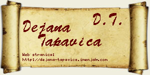 Dejana Tapavica vizit kartica